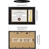 image:imageGolden State Art Diploma Frame with Tassel Holder and Photo Black Wood  Real Glass Black Gold Mat Fit 85x11 Certificate and 4x6 Picture College Degree Graduation Keepsake for Home Office DecorBlack Over Gold Mat