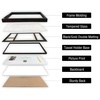 image:imageGolden State Art Diploma Frame with Tassel Holder and Photo Black Wood  Real Glass Black Gold Mat Fit 85x11 Certificate and 4x6 Picture College Degree Graduation Keepsake for Home Office DecorBlack Over Gold Mat