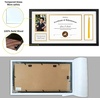 image:imageGolden State Art Diploma Frame with Tassel Holder and Photo Black Wood  Real Glass Black Gold Mat Fit 85x11 Certificate and 4x6 Picture College Degree Graduation Keepsake for Home Office DecorWhite Over Gold Mat