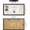 image:imageGolden State Art Diploma Frame with Tassel Holder and Photo Black Wood  Real Glass Black Gold Mat Fit 85x11 Certificate and 4x6 Picture College Degree Graduation Keepsake for Home Office DecorWhite Over Gold Mat