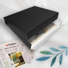image:imageGolden State Art Drop Front Archival Storage Box 875x1075x3Black  AcidFree 8x10 Museum Photo Storage Box with Metal Edge Preserve Documents Prints Poster Photographs Arts And Crafts14x18