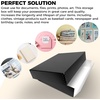 image:imageGolden State Art Drop Front Archival Storage Box 875x1075x3Black  AcidFree 8x10 Museum Photo Storage Box with Metal Edge Preserve Documents Prints Poster Photographs Arts And Crafts11x14