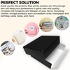 image:imageGolden State Art Drop Front Archival Storage Box 875x1075x3Black  AcidFree 8x10 Museum Photo Storage Box with Metal Edge Preserve Documents Prints Poster Photographs Arts And Crafts85x11