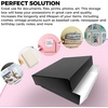 image:imageGolden State Art Drop Front Archival Storage Box 875x1075x3Black  AcidFree 8x10 Museum Photo Storage Box with Metal Edge Preserve Documents Prints Poster Photographs Arts And Crafts9x12