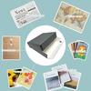 image:imageGolden State Art Drop Front Archival Storage Box Gray 1175x1525x3 Inch  AcidFree Museum Box with Metal Edge Corner for Storing Artwork Photos Documents Prints Arts And CraftsGray