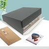 image:imageGolden State Art Drop Front Archival Storage Box Gray 1175x1525x3 Inch  AcidFree Museum Box with Metal Edge Corner for Storing Artwork Photos Documents Prints Arts And CraftsGray