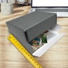 image:imageGolden State Art Drop Front Archival Storage Box Gray 1175x1525x3 Inch  AcidFree Museum Box with Metal Edge Corner for Storing Artwork Photos Documents Prints Arts And CraftsGray