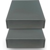image:imageGolden State Art Drop Front Archival Storage Box Gray 1175x1525x3 Inch  AcidFree Museum Box with Metal Edge Corner for Storing Artwork Photos Documents Prints Arts And CraftsGray