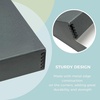 image:imageGolden State Art Drop Front Archival Storage Box Gray 1175x1525x3 Inch  AcidFree Museum Box with Metal Edge Corner for Storing Artwork Photos Documents Prints Arts And CraftsGray