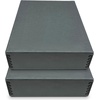 image:imageGolden State Art Drop Front Archival Storage Box Gray 1175x1525x3 Inch  AcidFree Museum Box with Metal Edge Corner for Storing Artwork Photos Documents Prints Arts And CraftsGray