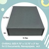 image:imageGolden State Art Drop Front Archival Storage Box Gray 1175x1525x3 Inch  AcidFree Museum Box with Metal Edge Corner for Storing Artwork Photos Documents Prints Arts And CraftsGray