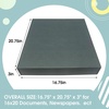 image:imageGolden State Art Drop Front Archival Storage Box Gray 1175x1525x3 Inch  AcidFree Museum Box with Metal Edge Corner for Storing Artwork Photos Documents Prints Arts And CraftsGray