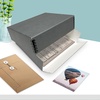 image:imageGolden State Art Drop Front Archival Storage Box Gray 1175x1525x3 Inch  AcidFree Museum Box with Metal Edge Corner for Storing Artwork Photos Documents Prints Arts And CraftsGray