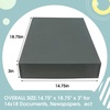 image:imageGolden State Art Drop Front Archival Storage Box Gray 1175x1525x3 Inch  AcidFree Museum Box with Metal Edge Corner for Storing Artwork Photos Documents Prints Arts And CraftsGray