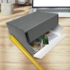 image:imageGolden State Art Drop Front Archival Storage Box Gray 1175x1525x3 Inch  AcidFree Museum Box with Metal Edge Corner for Storing Artwork Photos Documents Prints Arts And CraftsGray