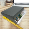 image:imageGolden State Art Drop Front Archival Storage Box Gray 1175x1525x3 Inch  AcidFree Museum Box with Metal Edge Corner for Storing Artwork Photos Documents Prints Arts And CraftsGray