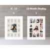 image:imageGolden State Art School Years Picture Frame PreK to 12 Wood Glass Black  13 Openings White Mat Baby First Year Kindergarten Keepsake Horizontal Vertical For Wall Display Home Decor Holiday GiftWood  White With White Mat