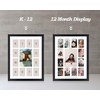 image:imageGolden State Art School Years Picture Frame PreK to 12 Wood Glass Black  13 Openings White Mat Baby First Year Kindergarten Keepsake Horizontal Vertical For Wall Display Home Decor Holiday GiftWood  Black With White Mat