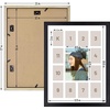 image:imageGolden State Art School Years Picture Frame PreK to 12 Wood Glass Black  13 Openings White Mat Baby First Year Kindergarten Keepsake Horizontal Vertical For Wall Display Home Decor Holiday GiftWood  Black With White Mat