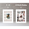 image:imageGolden State Art School Years Picture Frame PreK to 12 Wood Glass Black  13 Openings White Mat Baby First Year Kindergarten Keepsake Horizontal Vertical For Wall Display Home Decor Holiday GiftWood  White With White Mat