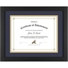 image:imageGolden State Art 11x14 Diploma Frame for 85x11 DocumentSolid WoodGlass  Fit For 11X14 Document amp Certificates Without MatDouble MatBlack With Gold Black 1 PackBlack NavyGold Mat