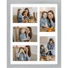 image:imageGolden State Art 11x14 White Wooden Picture Frame Displays Five 4x6 Photos  1 Pack with White MatSolid WoodTempered Glass Front Sawtooth Hangers  Wall Mounting Landscape PortraitWood  Grey with White Mat