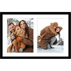 image:imageGolden State Art 12x19 Black Wood Picture Frame  Displays Two 8x10 Photos  1 PackWhite Mat IncludedSolid Wood Real Glass Sawtooth Hanger Swivel Tabs  Wall Mounting  Great for Collages WeddingsBlack