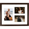 image:imageGolden State Art 12x24 Black Wood Picture Frame  Black Mat for 8x10 and 5x7 Photos  Real Glass Sawtooth Hanger Swivel Tabs  Wall Mounting  Great for Posters Weddings and EngagementsDark BrownWhite Mat1P