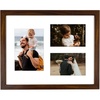 image:imageGolden State Art 12x24 Black Wood Picture Frame  Black Mat for 8x10 and 5x7 Photos  Real Glass Sawtooth Hanger Swivel Tabs  Wall Mounting  Great for Posters Weddings and EngagementsBrownWhite Mat1P
