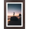image:imageGolden State Art 14x18 Picture Frame  Matted for 11x14 Photo Black  1 PackWhite Mat and Tempered Glass frontFits 14x18 Photo Without Mat Wide Moulding Solid Wood Frame for Wall DisplayDistressed Dark Brown