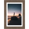 image:imageGolden State Art 14x18 Picture Frame  Matted for 11x14 Photo Black  1 PackWhite Mat and Tempered Glass frontFits 14x18 Photo Without Mat Wide Moulding Solid Wood Frame for Wall DisplayDistressed Brown