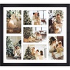 image:imageGolden State Art 7 Openings for 4x6 Collage Picture FrameSolid WoodGlass  Fit For 137x157 Picture Without MatMatted for 4x6 PictureBlack1 PackWood  Black With White Mat