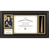image:imageGolden State Art 85x11 Diploma Frame with Tassel Holder  Solid Wood Black with Gold Trim and Real Glass for Certificate amp 4X6 Photo and Tassel Display for Wall 1 Pack