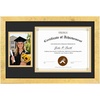 image:imageGolden State Art 8x10 Diploma Frame and 4x6 Picture Solid Wood Certificate Frame with Real Glass Front Display Diploma 8x10 with Black over Gold Double Mat or 11x17 Document Without Mat 1 Pack