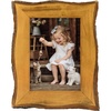 image:imageGolden State Art 8x10 Picture Frame Rustic BrownSolid WoodampBark EdgeampGlass  8x10 Picture Frame with Real Glass amp Wavy Bark Edges Farmhouse Decor for Tabletop or Wall Display5x7