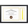 image:imageGolden State Art Diploma Frame with Tassel Holder and Photo Black Wood  Real Glass Black Gold Mat Fit 85x11 Certificate and 4x6 Picture College Degree Graduation Keepsake for Home Office DecorWhite Over Gold Mat