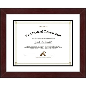 image:imageGolden State Art 11x14 Diploma Frame for 85x11 DocumentSolid WoodGlass  Fit For 11X14 Document amp Certificates Without MatDouble MatBlack With Gold Black 1 PackRed WhiteBlack Mat