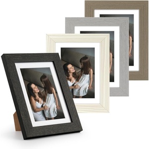 image:imageGolden State Art 11x14 Picture Frame Set of 4Display 8x10 Photo Multicol  Removable White mat Dispaly 8x10 or 11x14 Wooden Frame with Plexiglass FrontBoth Wall or Tabletop displayMix Colors