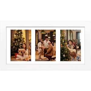 image:imageGolden State Art 11x14 White Picture FrameSolid WoodampReal GlassMat 8x10  1 Pack 11x14 Photo Frame White Mat Display for 8x10 Picture Horizontal and Vertical Wall Mounting Home Decor7x14 White  for 3 4x6