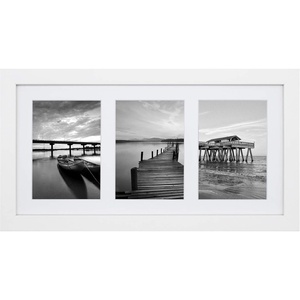image:imageGolden State Art 11x14 White Picture FrameSolid WoodampReal GlassMat 8x10  1 Pack 11x14 Photo Frame White Mat Display for 8x10 Picture Horizontal and Vertical Wall Mounting Home Decor9x18 White  for 3 5x7