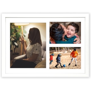 image:imageGolden State Art 12x24 Black Wood Picture Frame  Black Mat for 8x10 and 5x7 Photos  Real Glass Sawtooth Hanger Swivel Tabs  Wall Mounting  Great for Posters Weddings and EngagementsWhiteWhite Mat1P