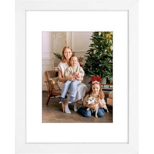 image:imageGolden State Art A4 Black Picture FrameSolid WoodDisplay 83x117 Photo  1 Pack A4 Picture Frame with Plexiglass Display 83x117 PhotoPosterPrint Horizontal amp Vertical Tabletop or Wall MountingWhite