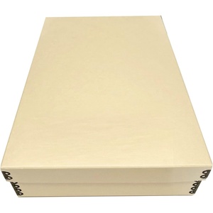 image:imageGolden State Art Archival Drop Front Storage Box Tan1175x1525x3 Inch  AcidFree Museum Box with Metal Edge Corner for Storing Artwork Photos Documents Prints Arts And CraftsBeige