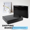 image:imageGolden State Art 11x8x2 Inches Black Shipping Boxes Pack of 26 Durable Waterproof Stackable Mailer Boxes Moving