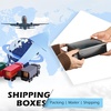 image:imageGolden State Art 11x8x2 Inches Black Shipping Boxes Pack of 26 Durable Waterproof Stackable Mailer Boxes Moving