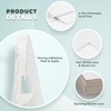 image:imageGolden State Art 12 Inches Cardboard Easel Back Display Sets Single Wing Acidfree 11x14 White Picture Mat Backing Board Clear Plastic Bags for Photos Sign Craft Art Prints Pack of 50 Each