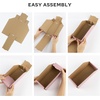 image:imageGolden State Art 12x6x45 Cardboard Storage Bins 30 Pack Corrugated Open Top Bin Box for Shelves Garage Office Warehouse Organization WhitePink