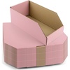 image:imageGolden State Art 12x6x45 Cardboard Storage Bins 30 Pack Corrugated Open Top Bin Box for Shelves Garage Office Warehouse Organization WhitePink