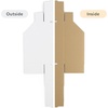 image:imageGolden State Art 12x6x45 Cardboard Storage Bins 30 Pack Corrugated Open Top Bin Box for Shelves Garage Office Warehouse Organization WhiteWhite
