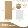 image:imageGolden State Art 35X45 Corrugated Sheet Trading Card Protector 50 Pack  White Cardboard Inserts Sport Baseball Football Card FoldersWhite